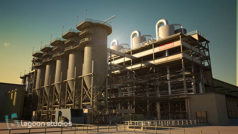 port de Kribi - image 3D industrie par lagoon studios studios d'animation 2D/3D et VFX