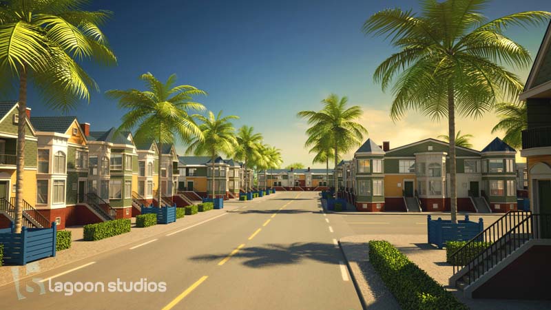 port de Kribi - image 3D habitation par lagoon studios studios d'animation 2D/3D et VFX